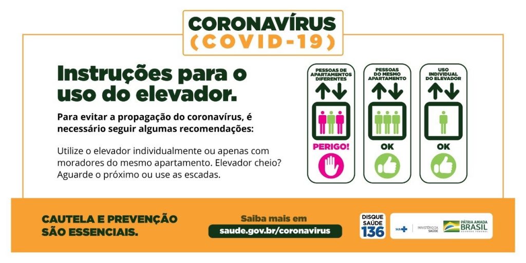 Instruções para o elevador